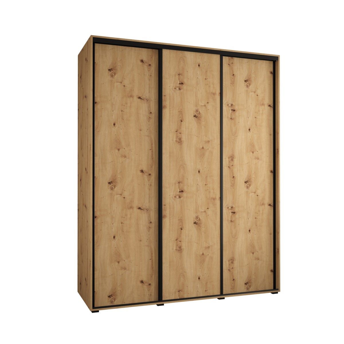 Szafa przesuwna Garderoba DAVOS 1 190 artisan/artisan/czarny