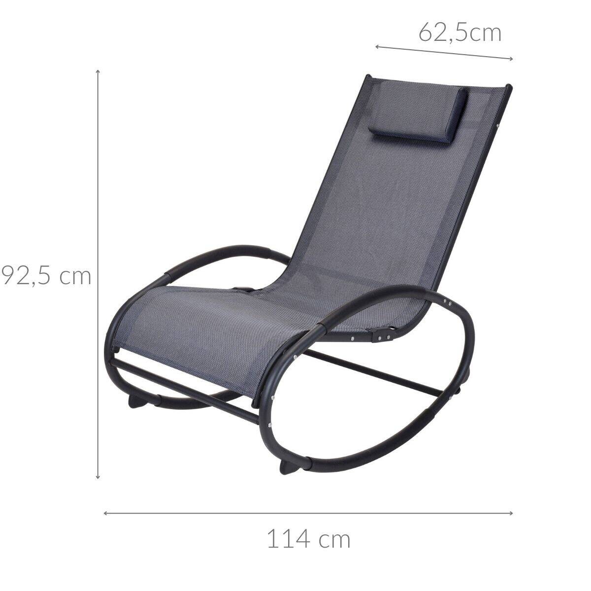 Fotel ogrodowy, bujany RELAX z wygodną poduszką