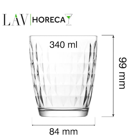 Szklanka Marbella, 340ml, LAV