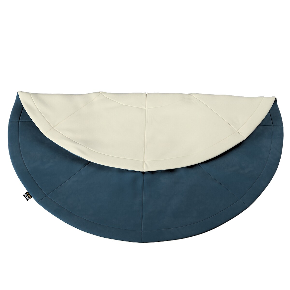 Mata okrągła, pruski błękit, 130cm, Posh Velvet