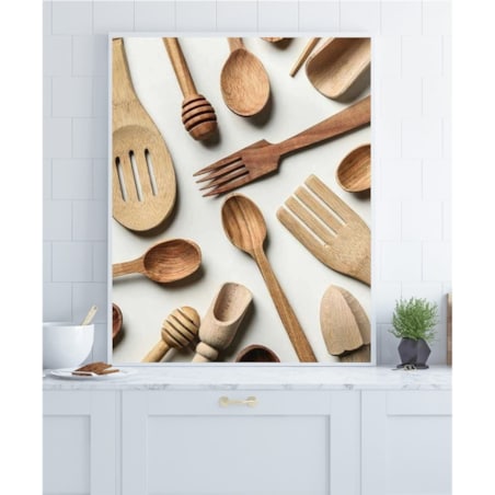 Poster Story, Plakat, Obraz - Drewniane Przybory Kuchenne, wymiary 21 x 30 cm