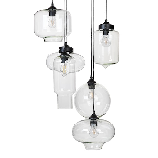 Lampa wisząca BEMBOKA Szkło Przezroczysty