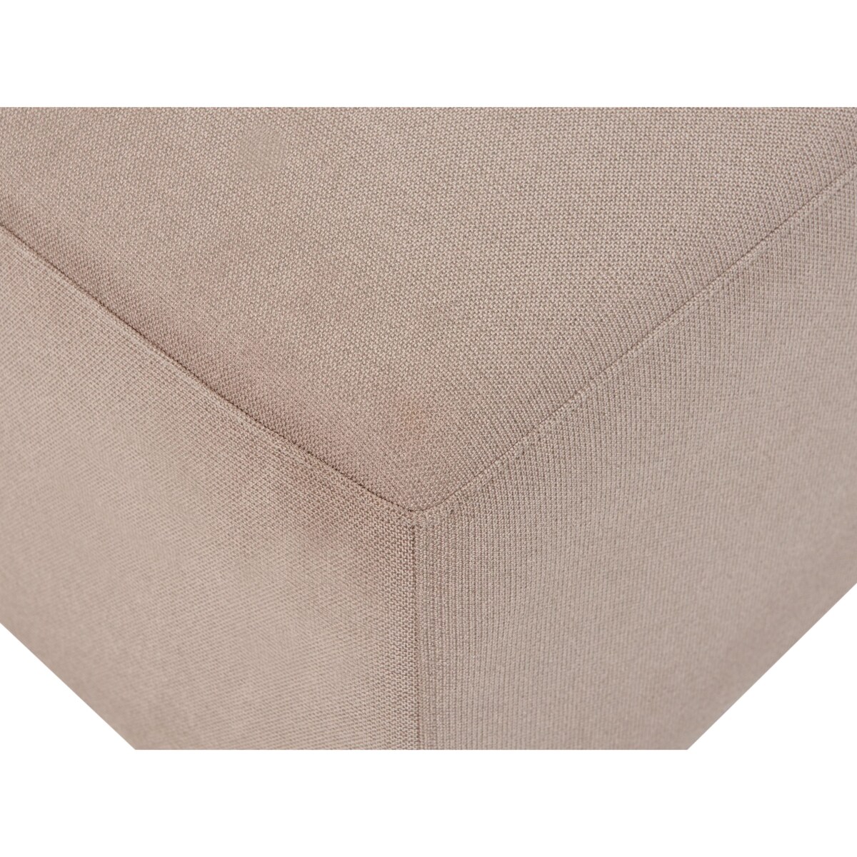 Sofa narożna lewostronna z otomaną KOHLO Beżowoszary Tkanina Lewostronny