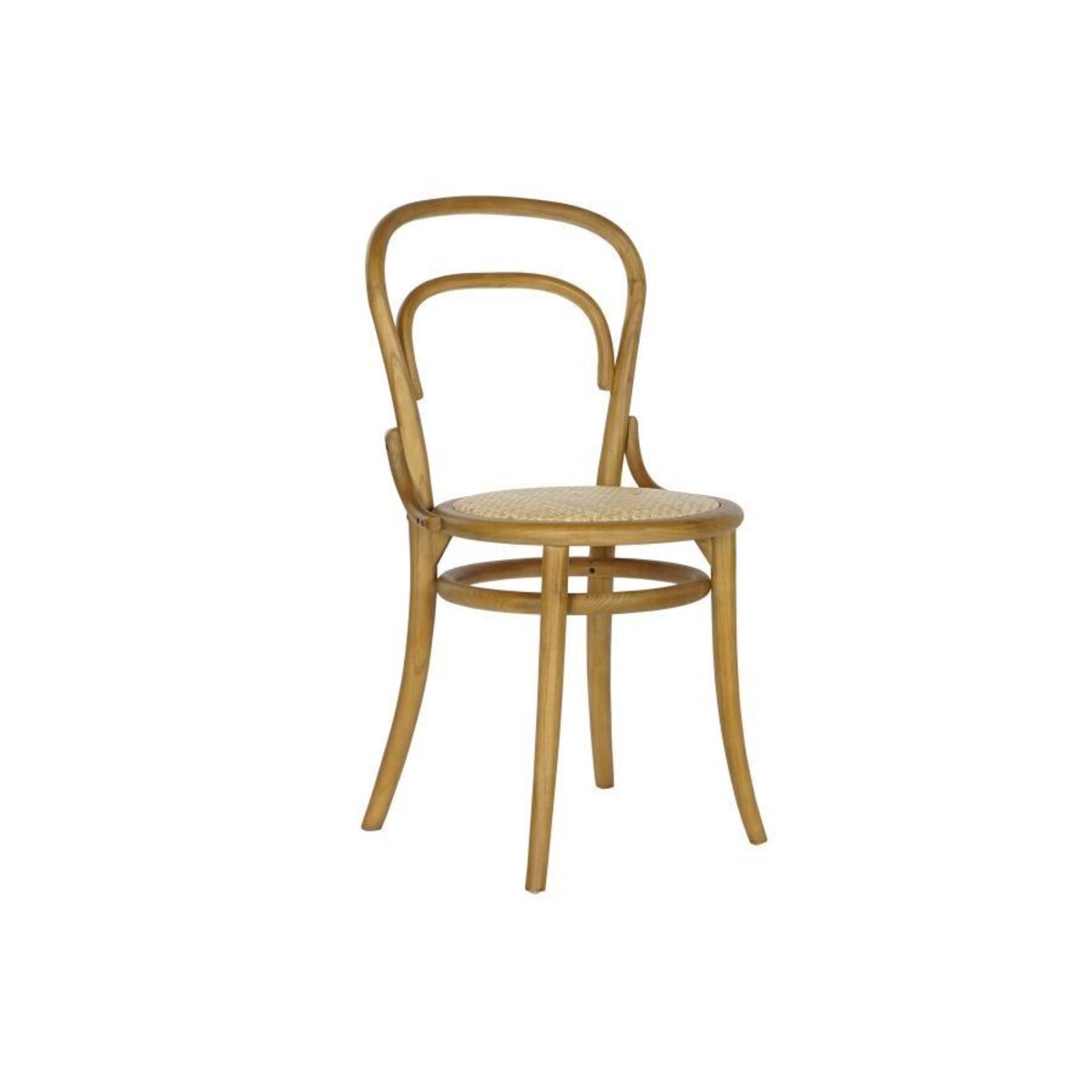 Krzesło rattanowe wiązowe NIKKI 84,5x44x45 cm brązowe