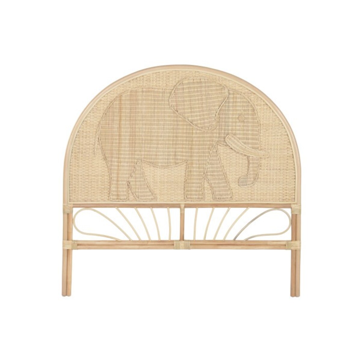 Zagłówek wezgłowie rattanowe 149x153x4 cm ELEFANTE