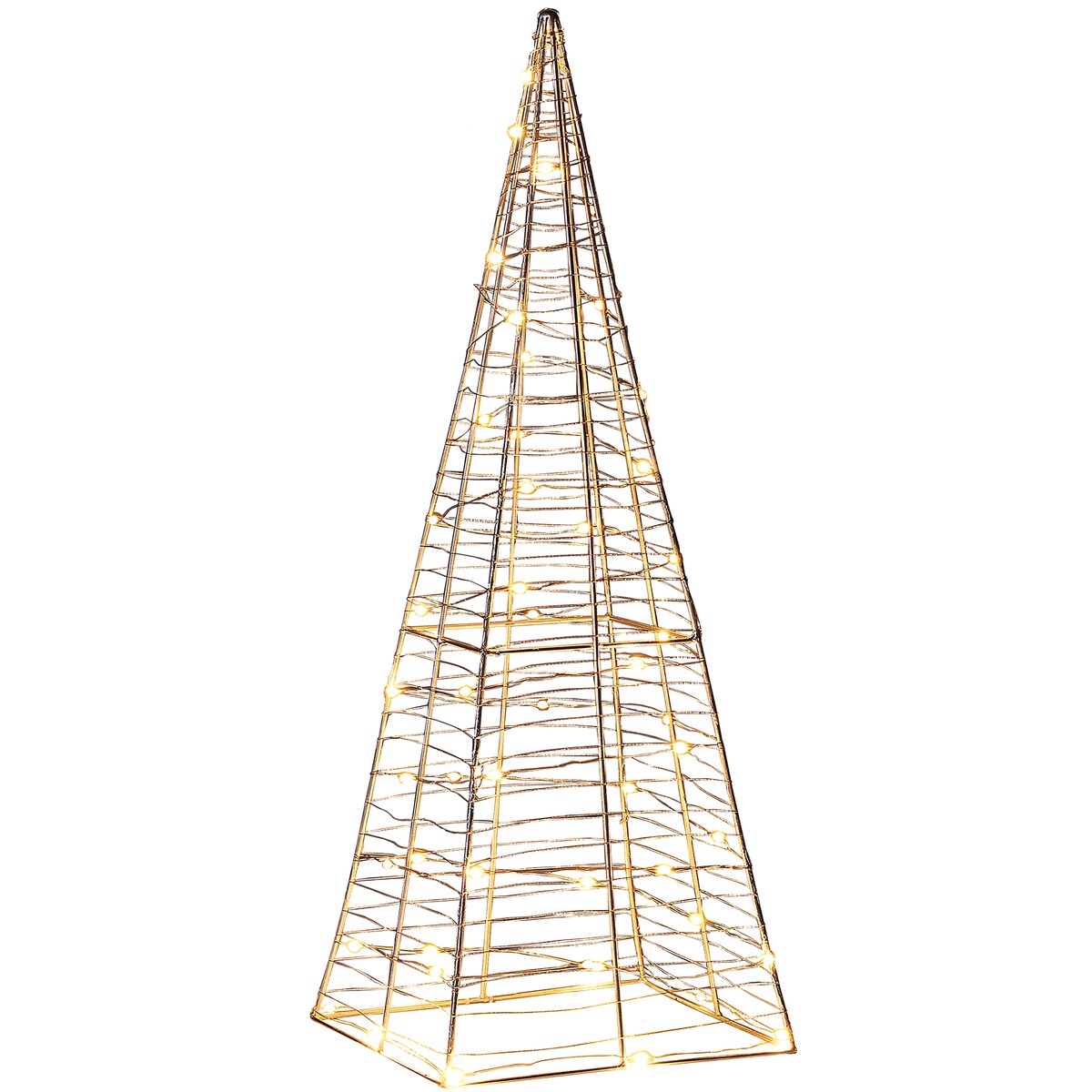 Dekoracja ogrodowa LED PUKSALA Choinka 60 cm Srebrny