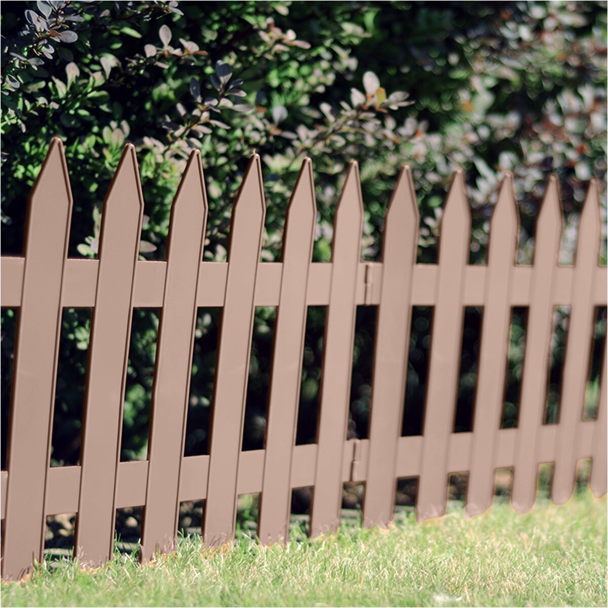 Płotek Ogrodowy 3,22 M Obrzeże Trawnikowe Palisada Brązowy