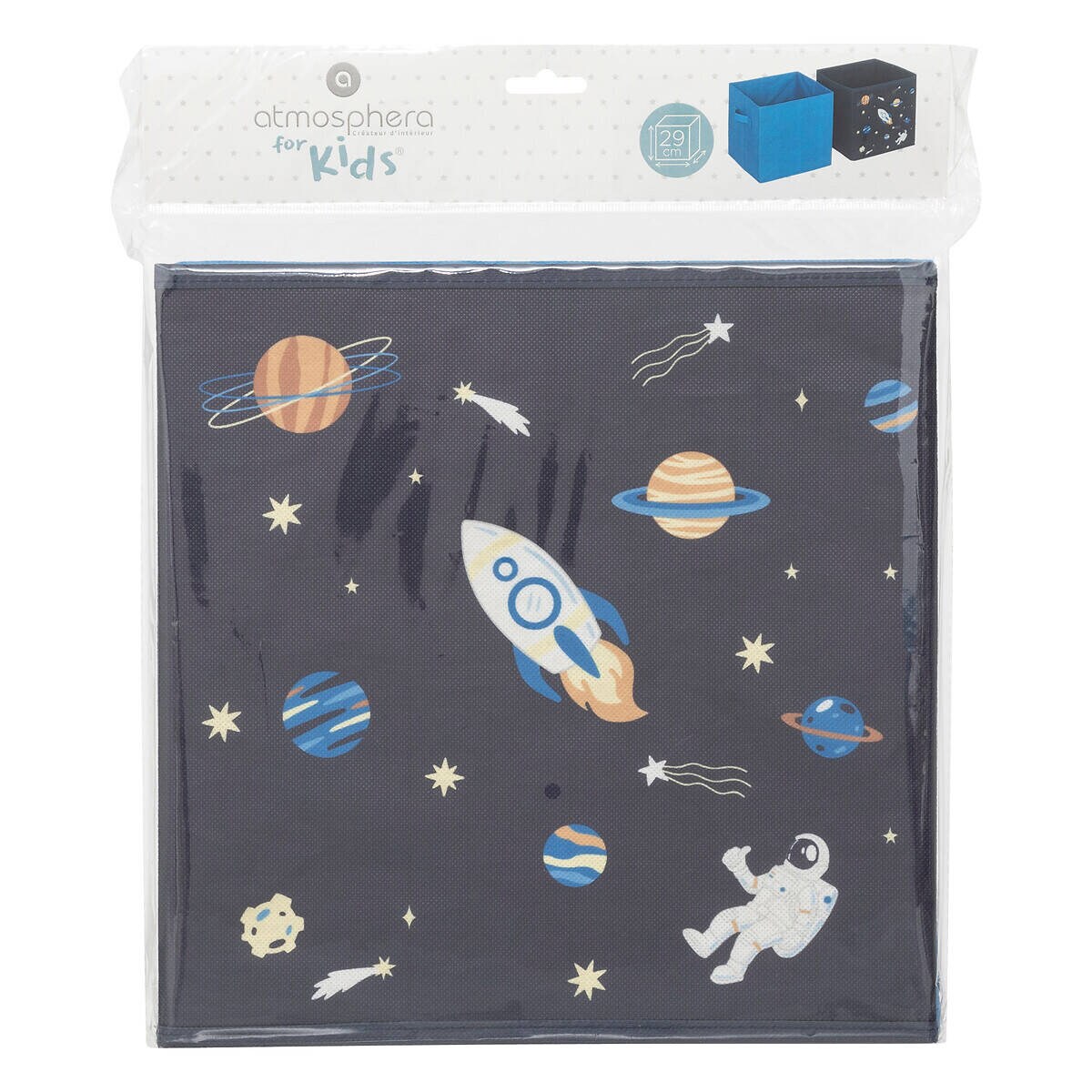 Pudełka na zabawki do regału typu kallax SPACE, 2 sztuki, 29 x 29 x 29 cm