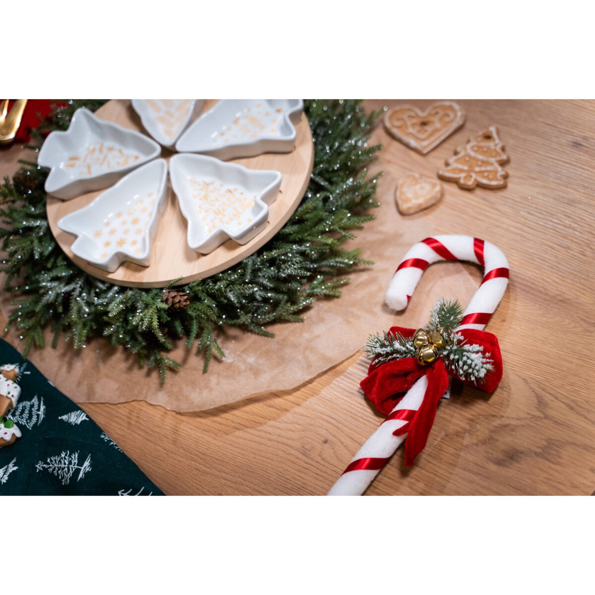 Ozdoba świąteczna Laska cukrowa, 50 cm