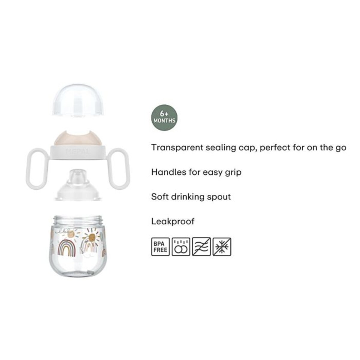 Kubek dziecięcy niekapek Mio Fairy Garden 200ml 108017065406