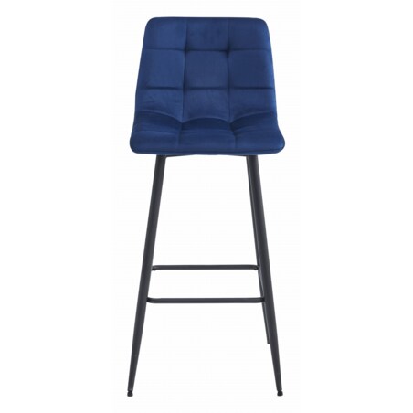 Hoker Do Jadalni Kuchni Baru Wysoki Arceto - Granat Aksamit / Nogi Czarne X 3