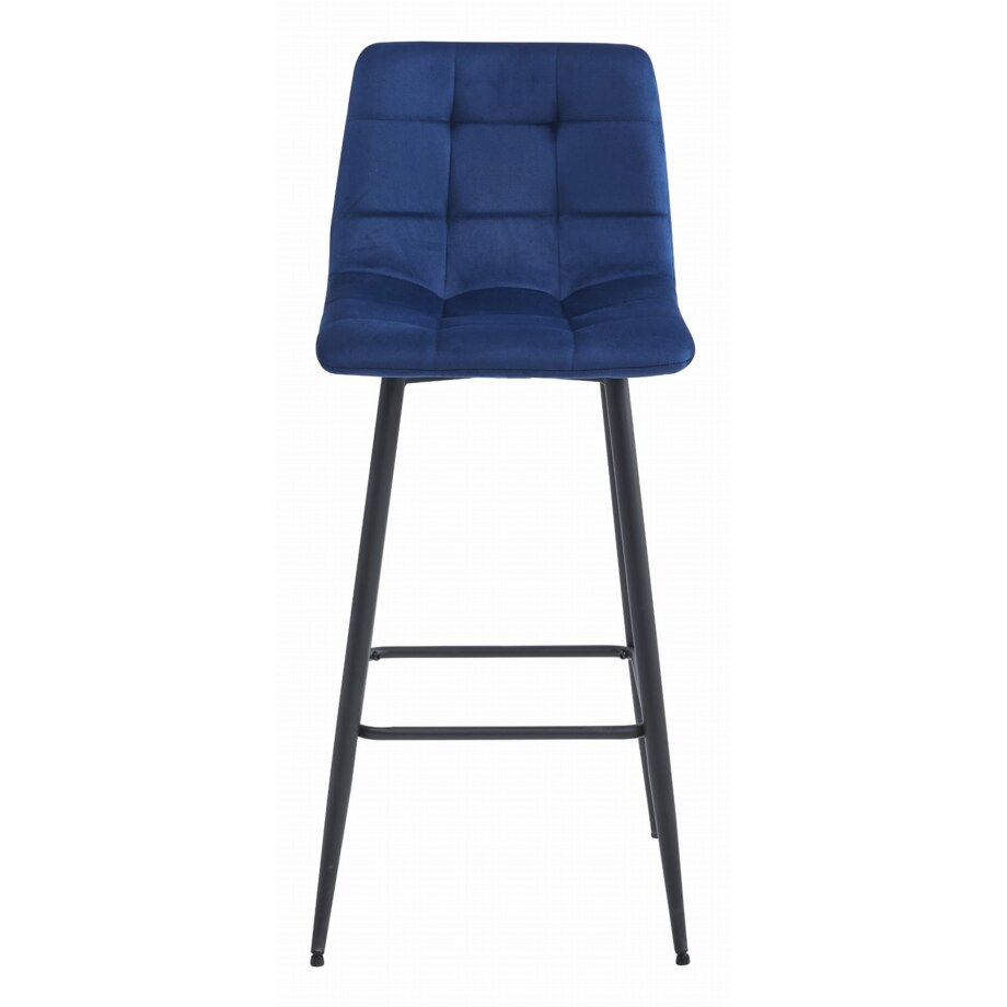 Hoker Do Jadalni Kuchni Baru Wysoki Arceto - Granat Aksamit / Nogi Czarne X 3