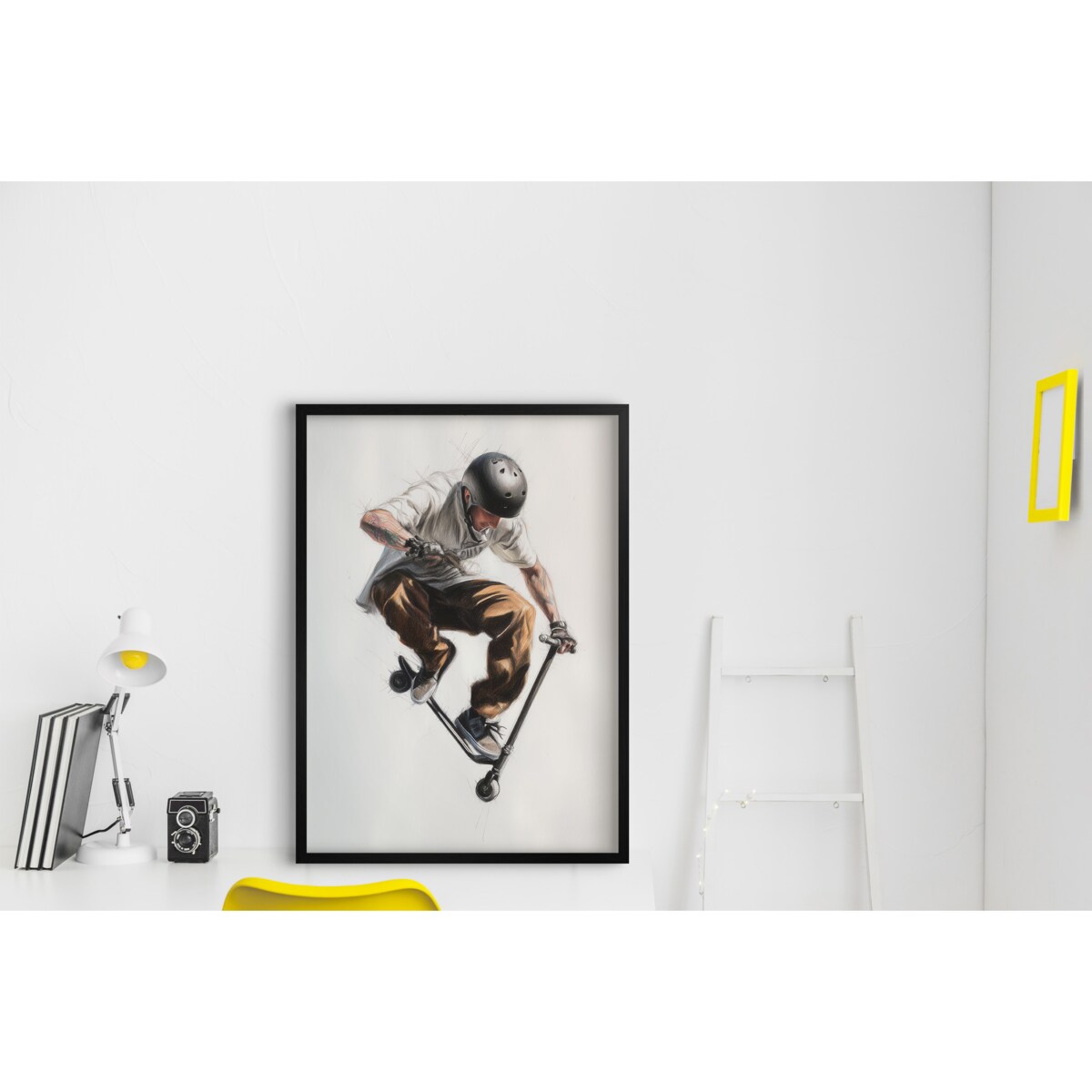 Obrazy ścienne Plakaty na ścianę Skateboard do pokoju dla chłopca 50x70