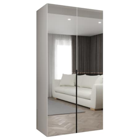 Szafa uchylna otwierana ALICANTE 3 100 wys. 202 cm Biały + u. Czarny