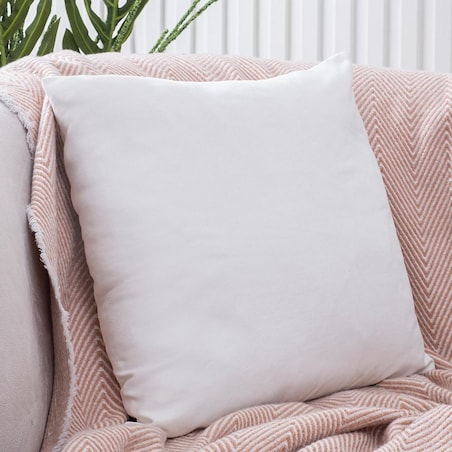 Poszewka dekoracyjna 40x40 biała, gładka