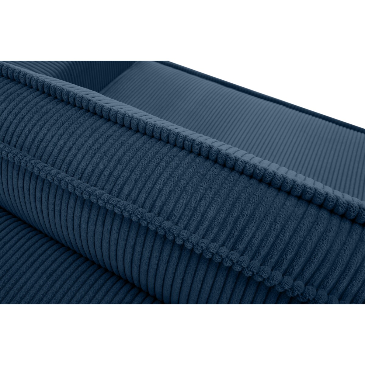 KONSIMO NAPI Sofa 3-osobowa z pojemnikiem na pościel, kolor granatowy