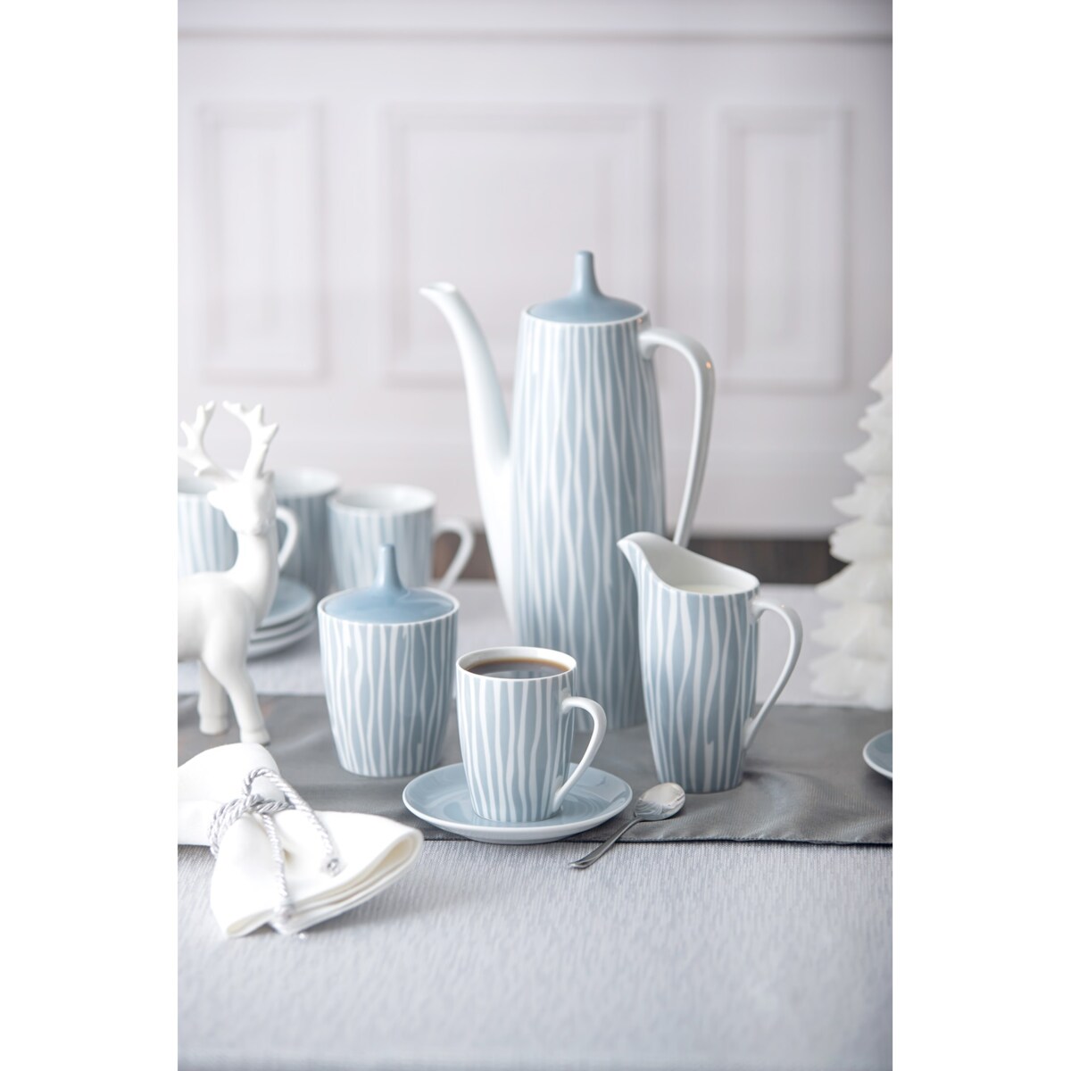 Filiżanka 150 ml ze spodkiem Goplana Szarość Poranka G261