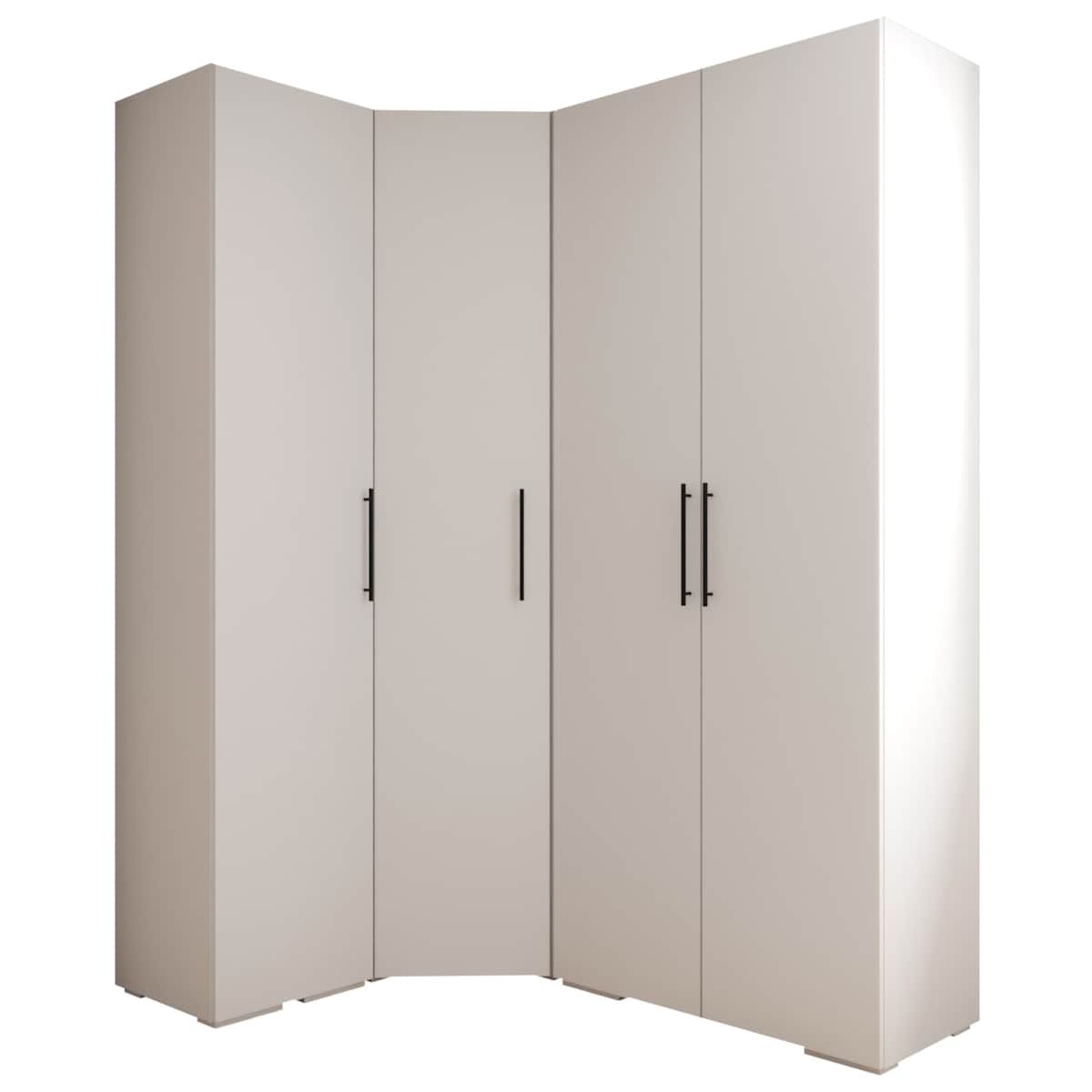 Garderoba wysoka do przedpokoju INOVA 3 Z3 biały+czarny