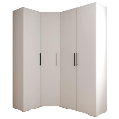 Garderoba wysoka do przedpokoju INOVA 3 Z3 biały+czarny