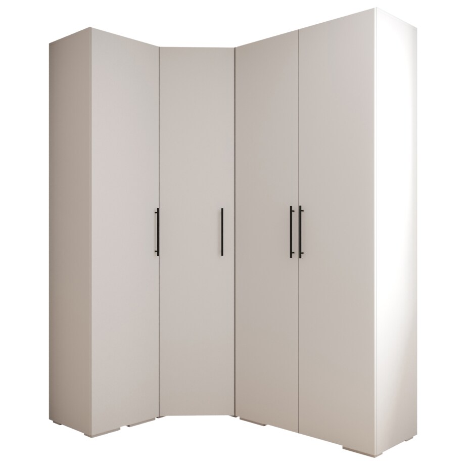 Garderoba wysoka do przedpokoju INOVA 3 Z3 biały+czarny