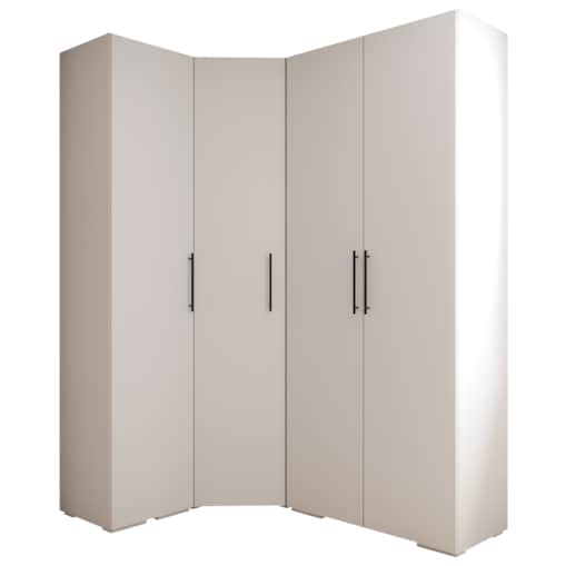 Garderoba wysoka do przedpokoju INOVA 3 Z3 biały+czarny