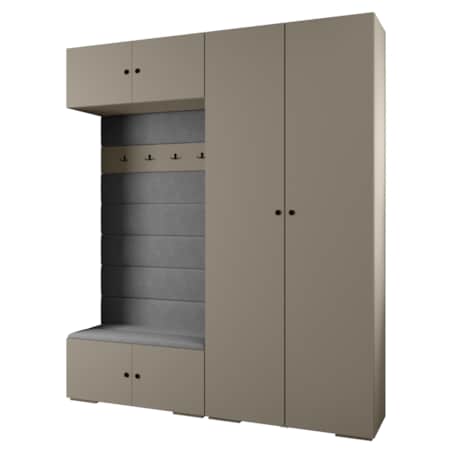 Garderoba do przedpokoju INOVA 2 Z18 kaszmir+czarny+manila16