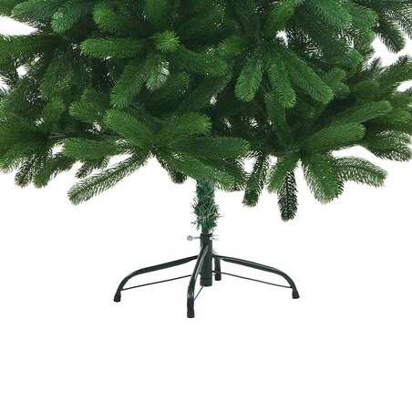 vidaXL Sztuczna choinka z lampkami i bombkami, 150 cm, zielona