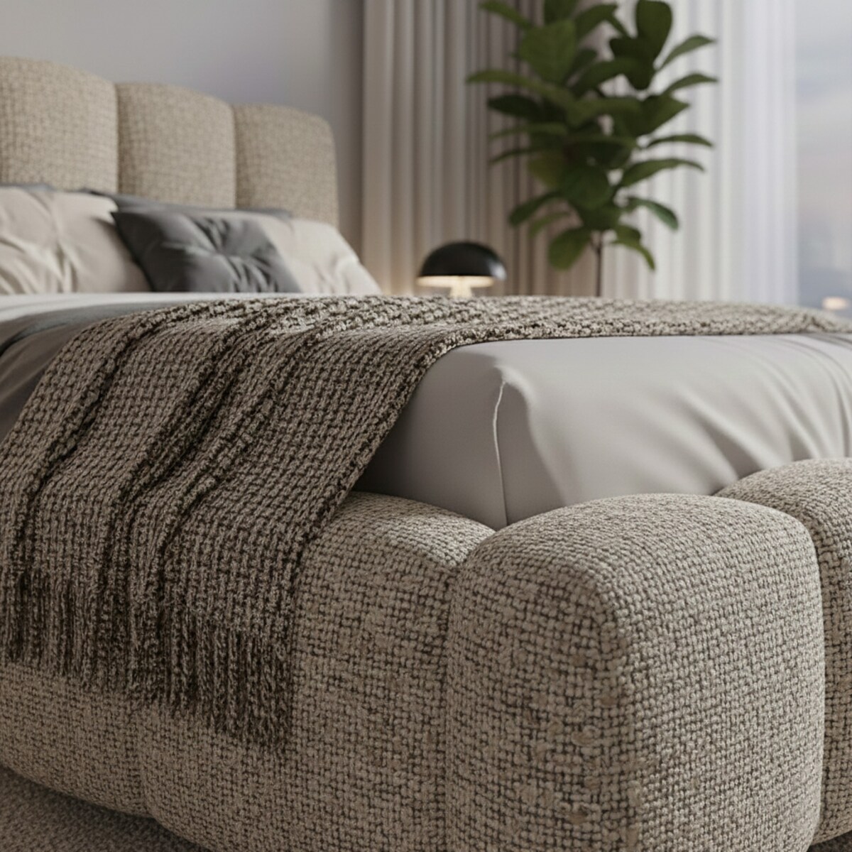 Łóżko Tapicerowane Monarch 120X200 Stelaż Pojemnik Na Pościel Loop 08