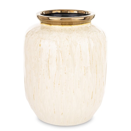 Wazon ceramiczny 27x20x20 cm MEEKE-2 mały biały