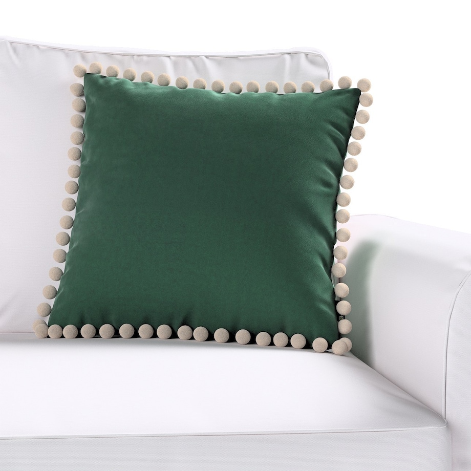 Poszewka Wera na poduszkę 45x45 ciemny zielony