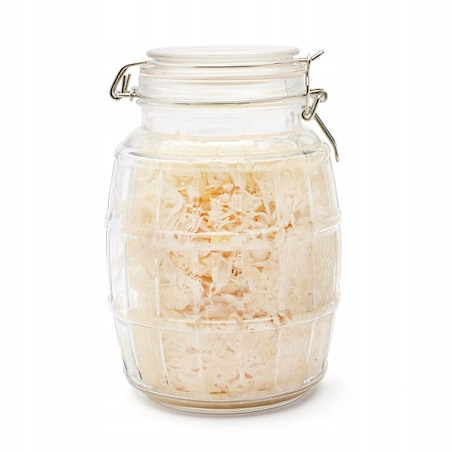 2x szklana beczka 4,1L pojemnik słoik na grzyby kapusta ogórki papryka wek