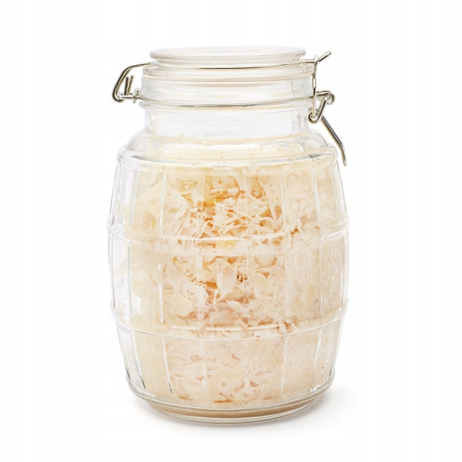 2x szklana beczka 4,1L pojemnik słoik na grzyby kapusta ogórki papryka wek