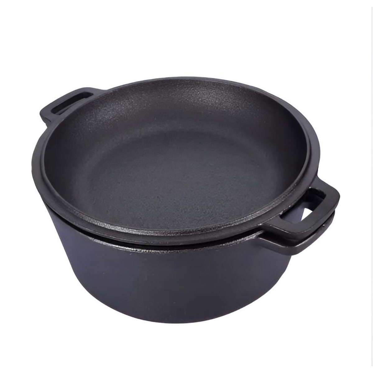 Garnek żeliwny 2w1 4.5L 26cm indukcja gaz ciężki KRISBERG