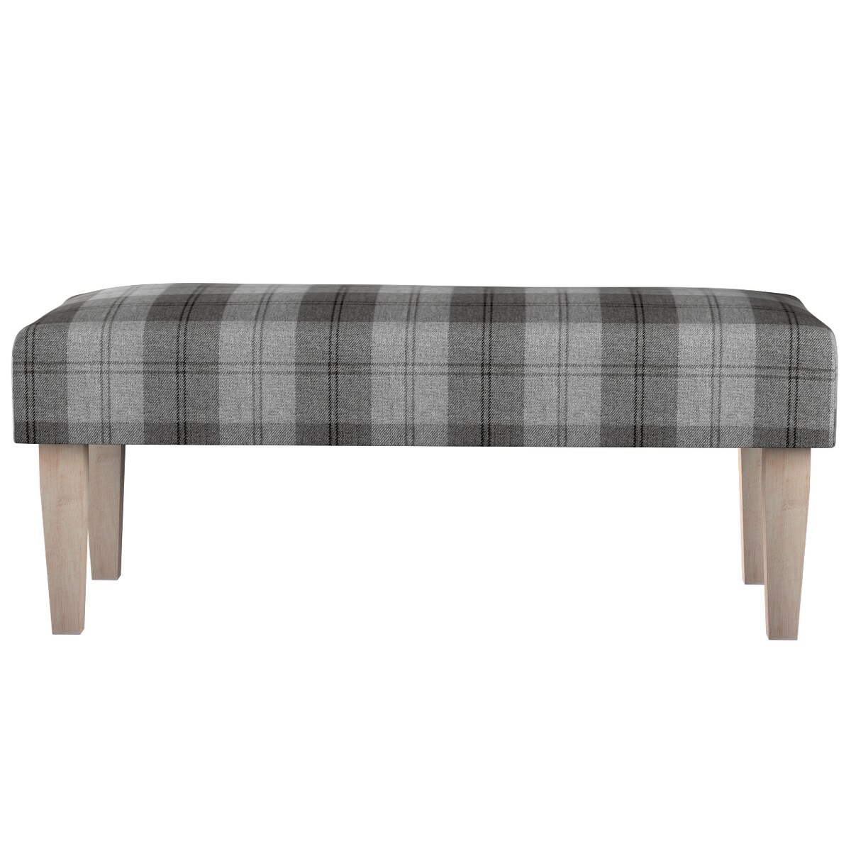 Ławka, krata szaro-grafitowa, 100 x 40 x 40 cm, Edinburgh