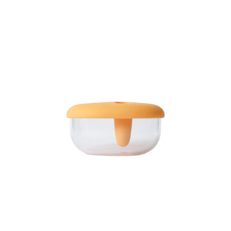 MONCHI FINGER SNACK BOWL innowacyjny pojemnik na przekąski, Tangerine Orange