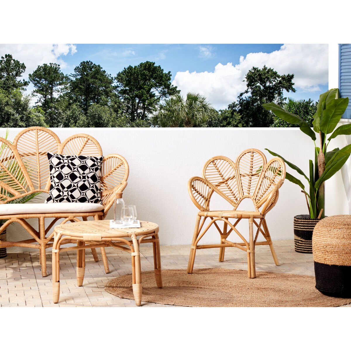 Fotel paw rattanowy naturalny FLORENTINE II