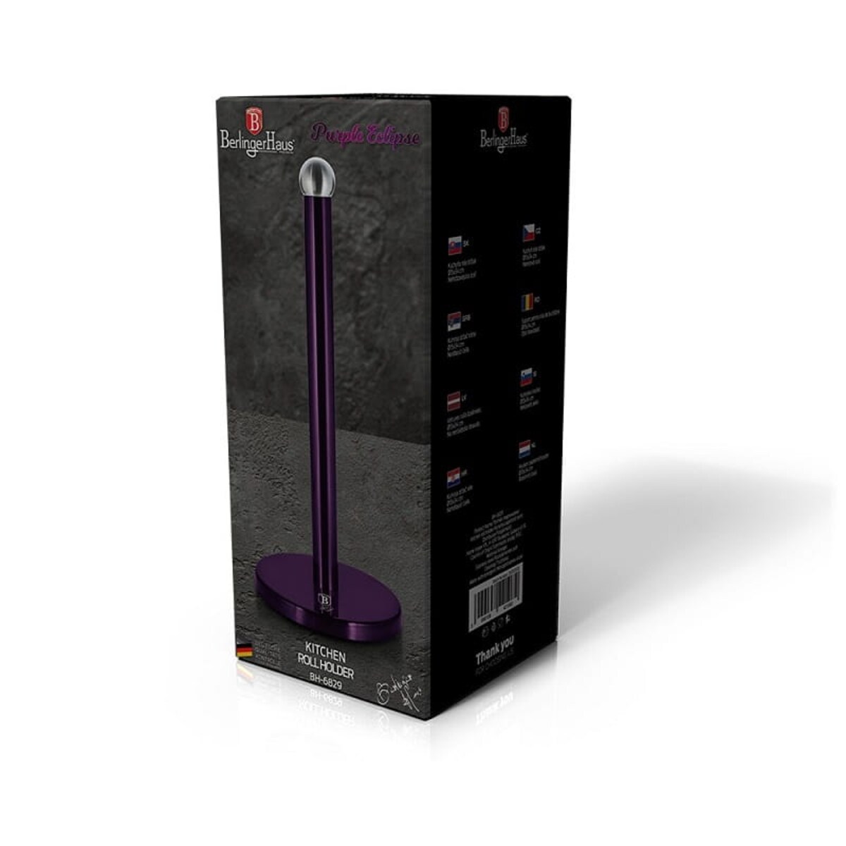 Stojak na ręcznik papierowy Purple Eclipse BerlingerHaus BH-6829 fioletowy
