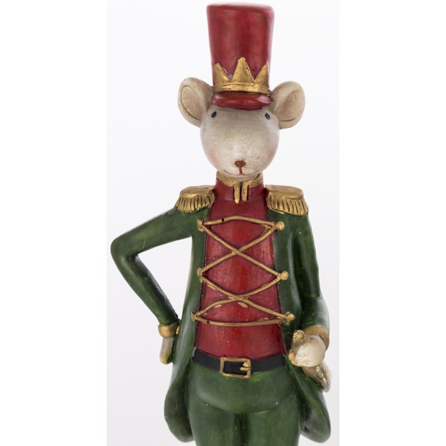 Dekoracja - para myszek we frakach i cylindrach 21x7,5x6 cm TOPI