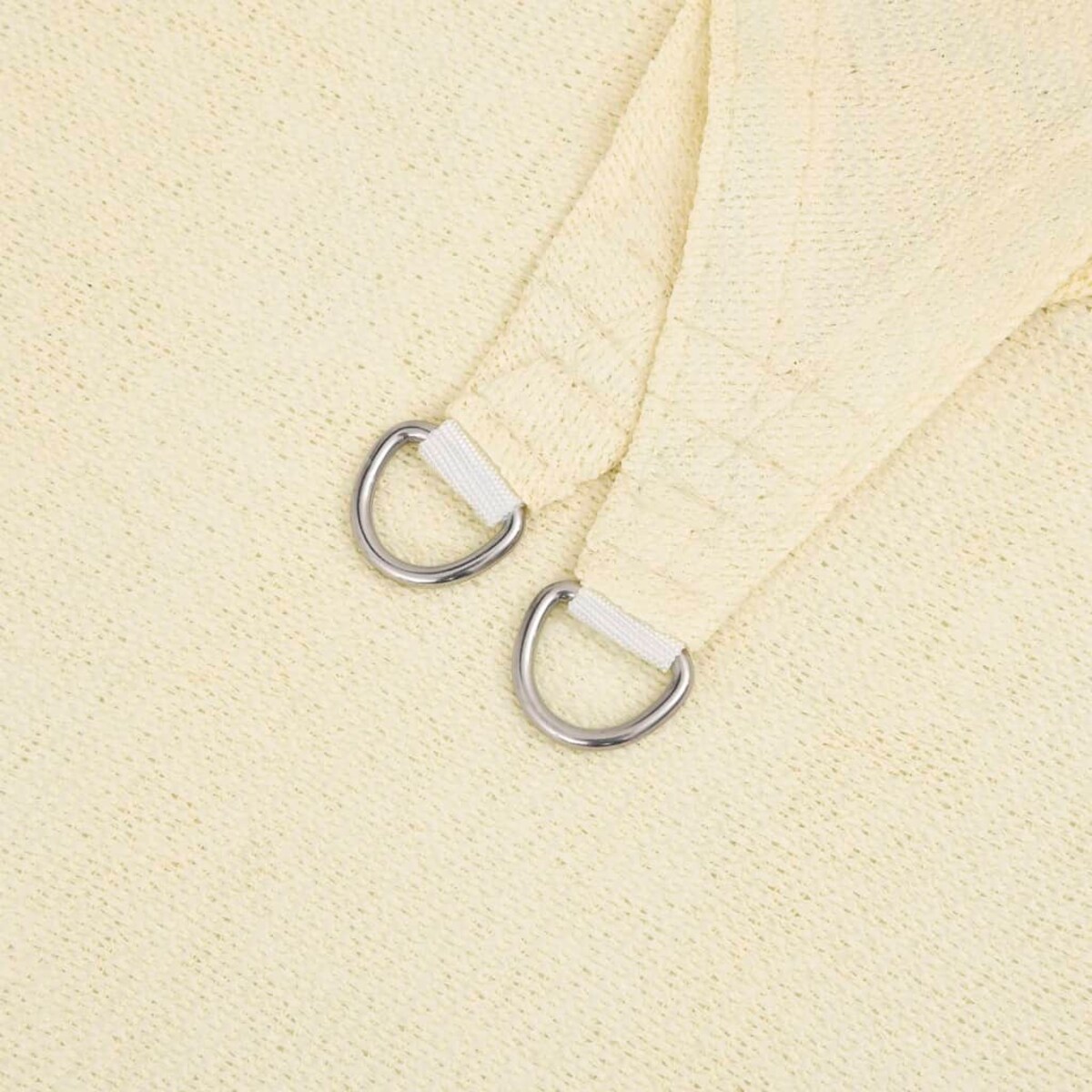 vidaXL Żagiel przeciwsłoneczny, 160 g/m², kremowy, 2,5x2,5 m, HDPE