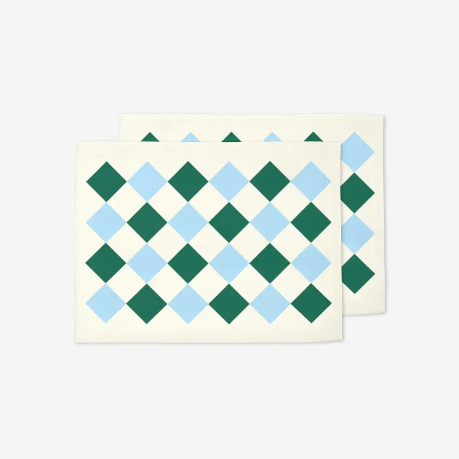 Podkładki świąteczne - Retro świąteczna krata