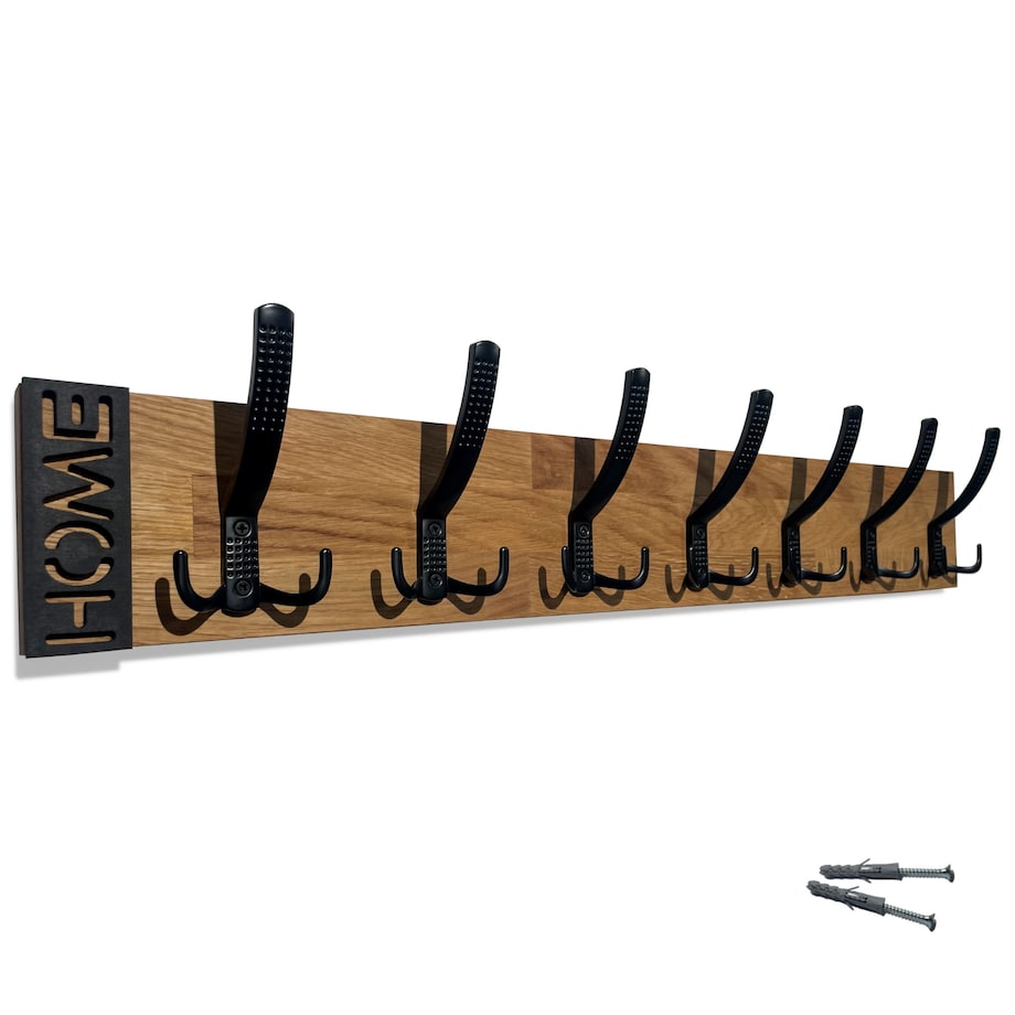 Wieszak ścienny na ubrania Modern Oak 80cm