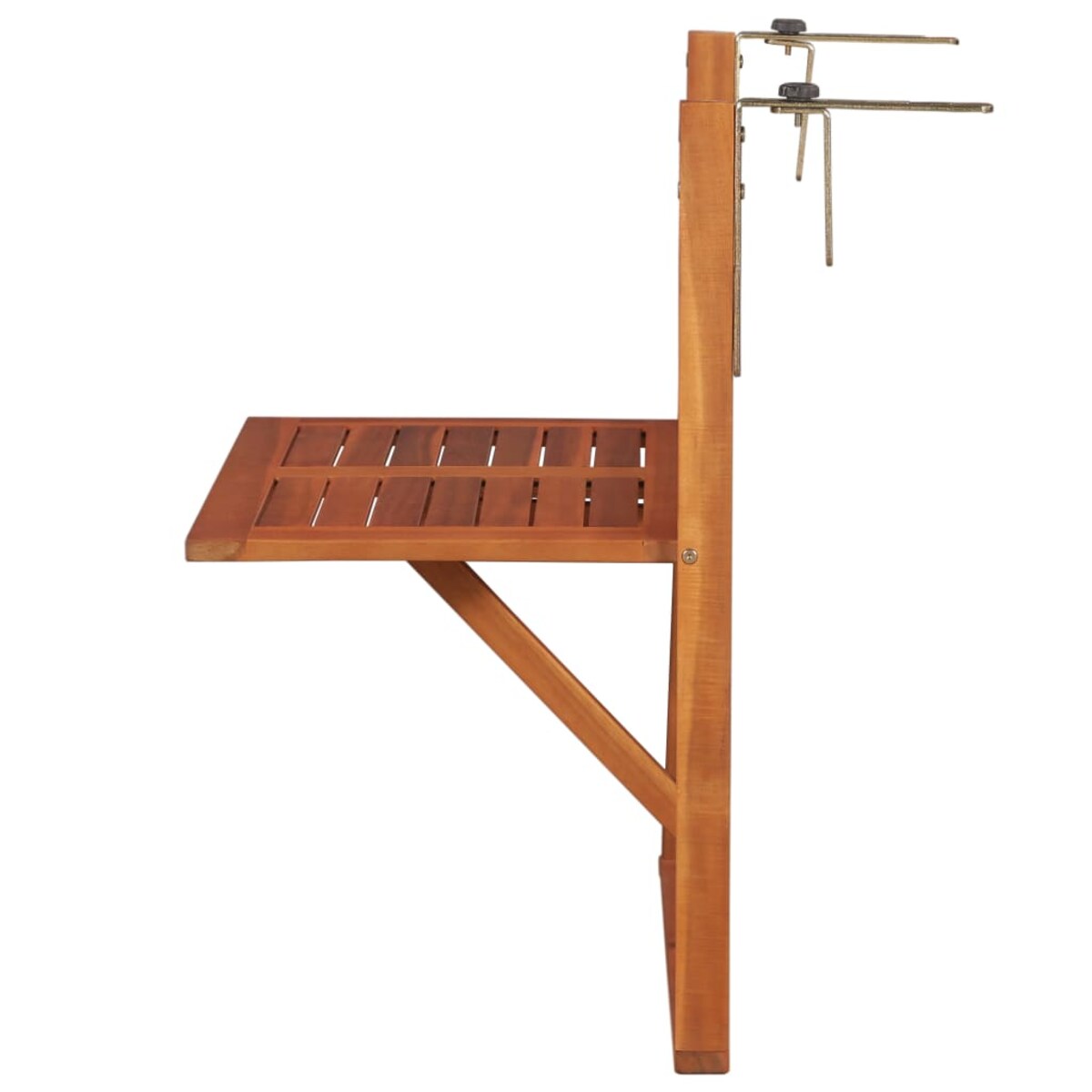 vidaXL Wiszący stolik balkonowy, 64,5x44x80 cm, lite drewno akacjowe