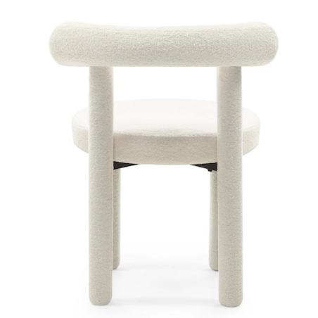 Krzesło do jadalni ecru/tapicerowane nogi 75x61x58 cm PEDRITA, 2 szt.