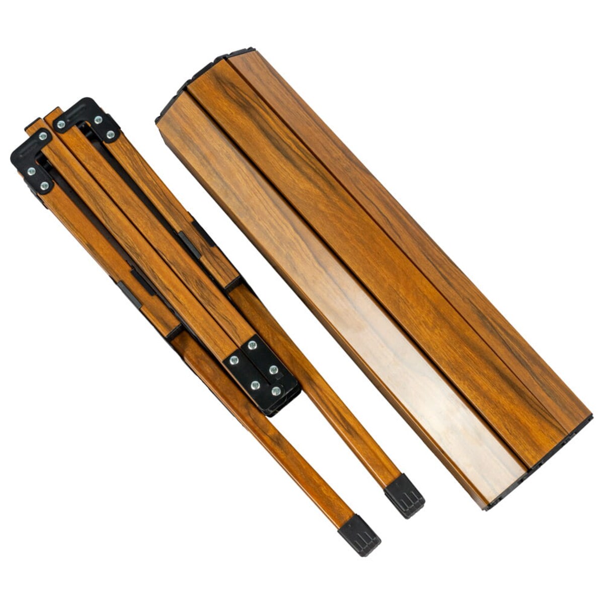 Składany stół kempingowy, Drevo 90cm, Aluminiowy