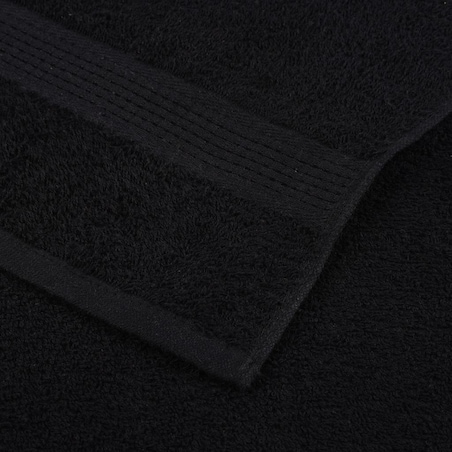 vidaXL Ręczniki, FROGN, 4 szt., czarne, 30x30 cm, 360 g/m²