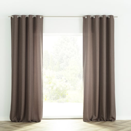 Zasłona BASIC na na kółkach 140x280 cm brązowy melanż 1 szt. 140x280 brązowy