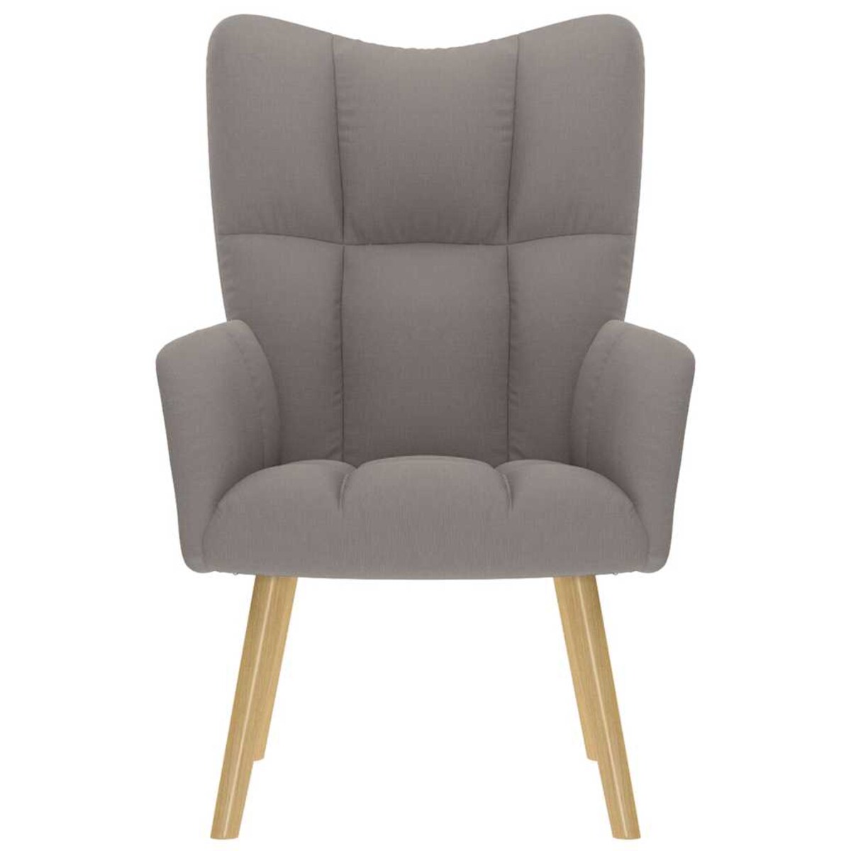 vidaXL Fotel wypoczynkowy, kolor taupe, obity tkaniną