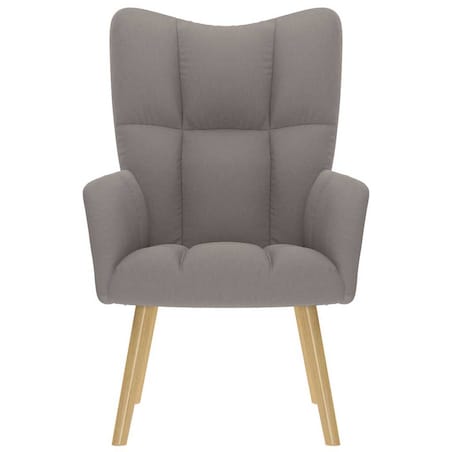 vidaXL Fotel wypoczynkowy, kolor taupe, obity tkaniną