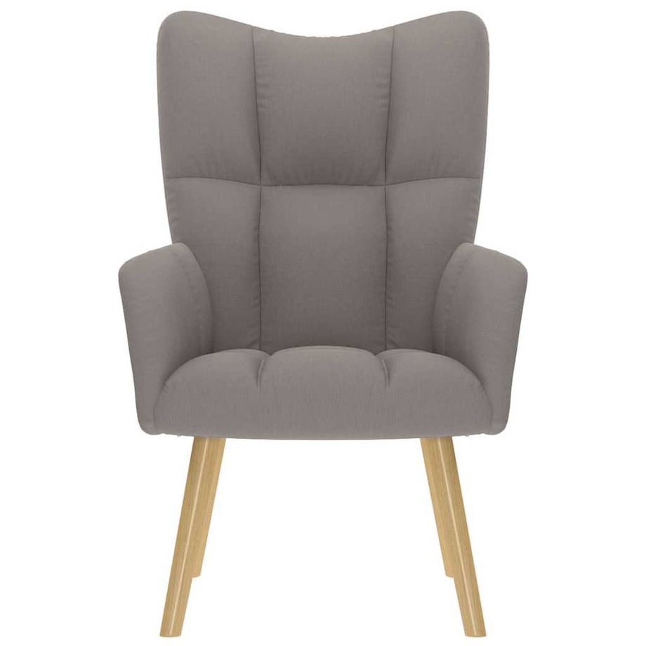 vidaXL Fotel wypoczynkowy, kolor taupe, obity tkaniną