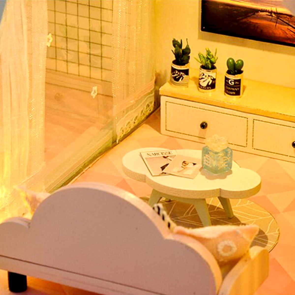 Miniaturowy domek - Słoneczne wakacje